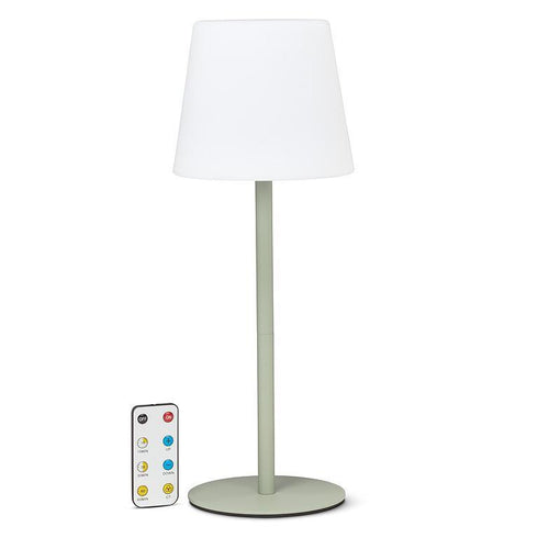 Outdoor LED Table Light with Remote - green
